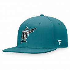 Miami Marlins Men's Fanatics Branded Aqua Cooperstown Collection Core Snapback Hat
