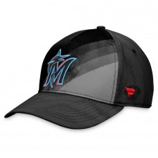 Miami Marlins Men's Fanatics Branded Black Iconic Gradient Flex Hat