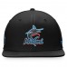 Miami Marlins Men's Fanatics Branded Black Iconic Team Patch Fitted Hat