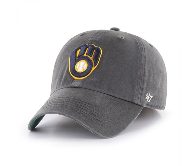 Milwaukee Brewers Men's '47 Graphite Franchise Fitted Hat