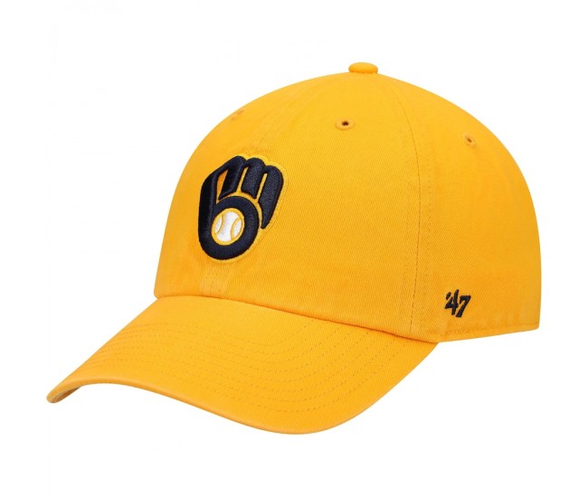 Milwaukee Brewers Men's '47 Gold Clean Up Adjustable Hat