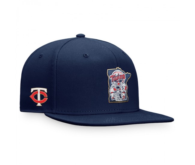 Minnesota Twins Men's Fanatics Branded Navy Iconic Team Patch Fitted Hat