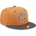 Minnesota Twins Men's New Era Brown/Charcoal Two-Tone Color Pack 59FIFTY Fitted Hat