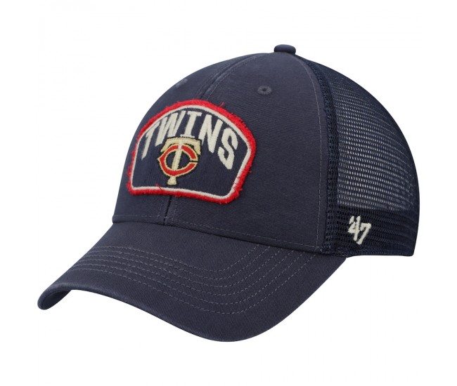 Minnesota Twins '47 Navy Cledus MVP Trucker Snapback Hat
