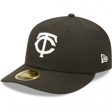 Minnesota Twins Men's New Era Black & White Low Profile 59FIFTY Fitted Hat