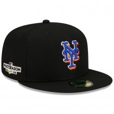 New York Mets Men's New Era Black 2022 Postseason 59FIFTY Fitted Hat