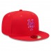 New York Mets Men's New Era Red Purple Undervisor 59FIFTY Fitted Hat