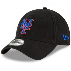 New York Mets Men's New Era Black Fashion Core Classic 9TWENTY Adjustable Hat