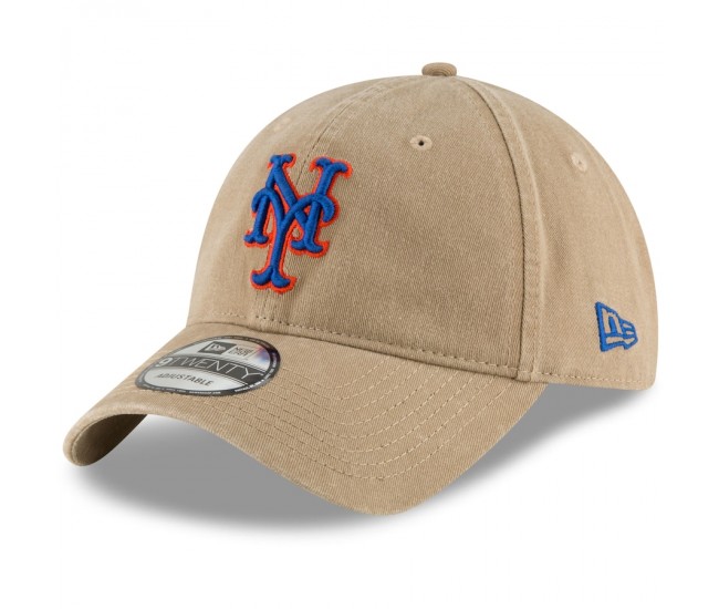 New York Mets Men's New Era Khaki Fashion Core Classic 9TWENTY Adjustable Hat