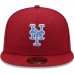 New York Mets Men's New Era Cardinal 2000 World Series Air Force Blue Undervisor 59FIFTY Fitted Hat