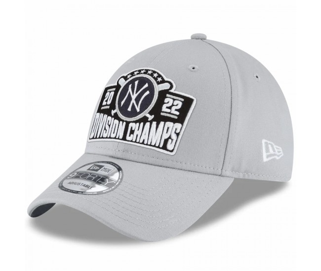New York Yankees Men's New Era Gray 2022 AL East Division Champions Locker Room 9FORTY Snapback Hat