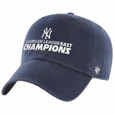 New York Yankees Men's '47 Navy 2022 AL East Division Champions Clean Up Adjustable Hat