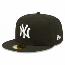New York Yankees Men's New Era Black Team Logo 59FIFTY Fitted Hat