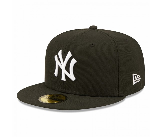 New York Yankees Men's New Era Black Team Logo 59FIFTY Fitted Hat