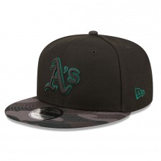 Oakland Athletics Men's New Era Black Camo Vize 9FIFTY Snapback Hat