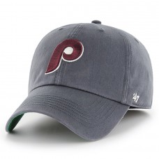 Philadelphia Phillies Men's '47 Charcoal Cooperstown Collection Franchise Logo Fitted Hat