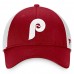 Philadelphia Phillies Men's Fanatics Branded Burgundy/White Cooperstown Collection Core Trucker Snapback Hat