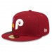 Philadelphia Phillies Men's New Era Burgundy Blooming 59FIFTY Fitted Hat