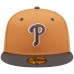 Philadelphia Phillies Men's New Era Brown/Charcoal Two-Tone Color Pack 59FIFTY Fitted Hat