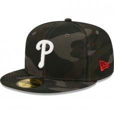 Philadelphia Phillies Men's New Era Camo Dark 59FIFTY Fitted Hat