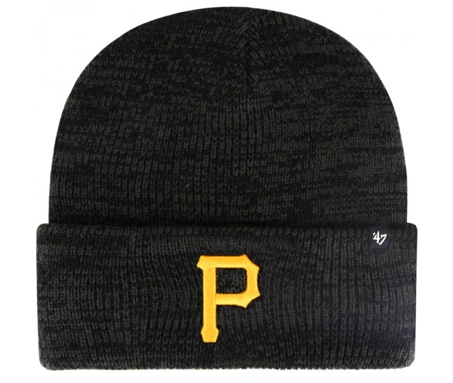 Pittsburgh Pirates Men's '47 Black Brain Freeze Cuffed Knit Hat
