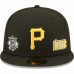 Pittsburgh Pirates Men's New Era Black Identity 59FIFTY Fitted Hat
