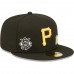 Pittsburgh Pirates Men's New Era Black Identity 59FIFTY Fitted Hat