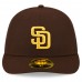 San Diego Padres Men's New Era Brown Authentic Collection Mesh Back Low Profile 59FIFTY Fitted Hat