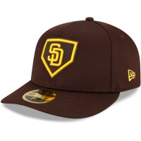 San Diego Padres Men's New Era Brown 2022 Clubhouse Low Profile 59FIFTY Fitted Hat