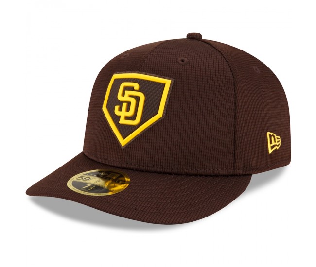 San Diego Padres Men's New Era Brown 2022 Clubhouse Low Profile 59FIFTY Fitted Hat