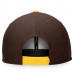 San Diego Padres Men's Fanatics Branded Brown Iconic Old English Snapback Hat