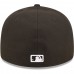 San Diego Padres Men's New Era Black & White Low Profile 59FIFTY Fitted Hat