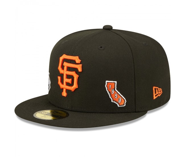San Francisco Giants Men's New Era Black Identity 59FIFTY Fitted Hat