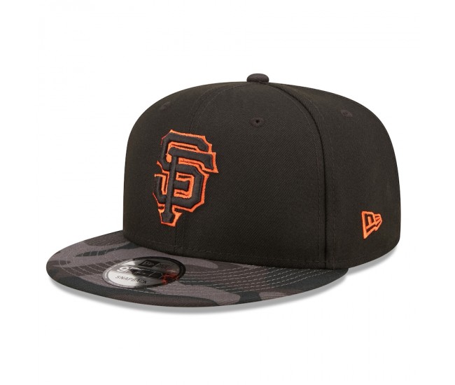San Francisco Giants Men's New Era Black Camo Vize 9FIFTY Snapback Hat