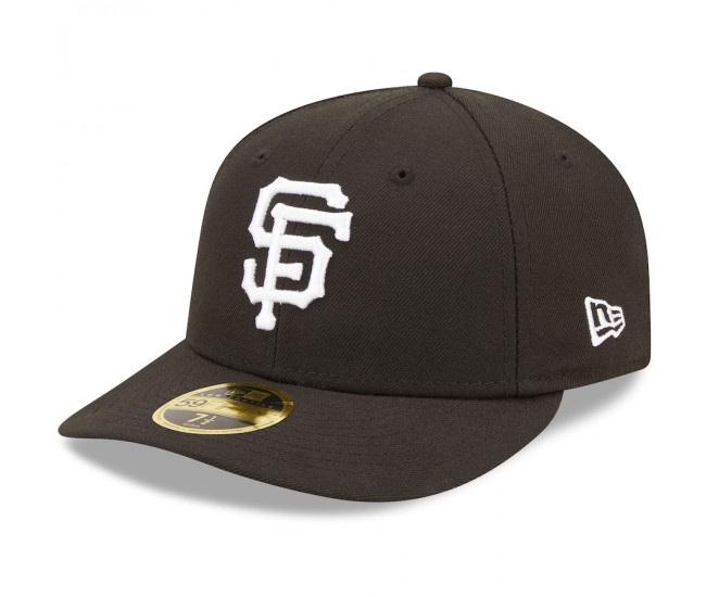 San Francisco Giants Men's New Era Black & White Low Profile 59FIFTY Fitted Hat