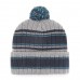 Seattle Mariners Men's '47 Gray Rexford Cuffed Knit Hat with Pom