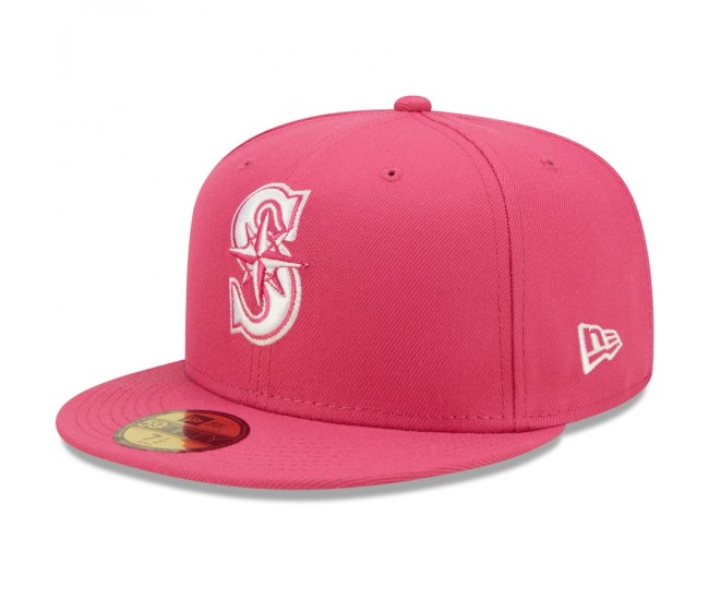 Seattle Mariners Men's New Era Beetroot Logo 59FIFTY Fitted Hat