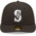 Seattle Mariners Men's New Era Black & White Low Profile 59FIFTY Fitted Hat