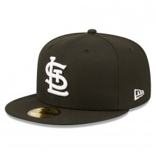 St. Louis Cardinals Men's New Era Black Team Logo 59FIFTY Fitted Hat