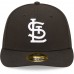 St. Louis Cardinals Men's New Era Black & White Low Profile 59FIFTY Fitted Hat