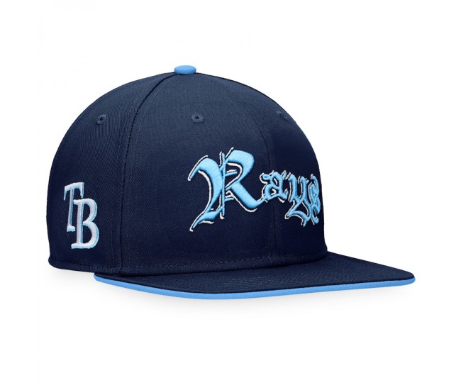Tampa Bay Rays Men's Fanatics Branded Navy Iconic Old English Snapback Hat