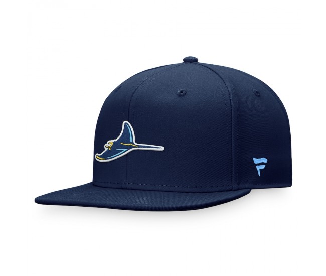 Tampa Bay Rays Men's Fanatics Branded Navy Iconic Team Patch Fitted Hat