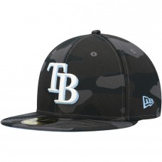 Tampa Bay Rays Men's New Era Camo Dark 59FIFTY Fitted Hat