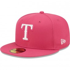 Texas Rangers Men's New Era Beetroot Logo 59FIFTY Fitted Hat