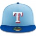 Texas Rangers Men's New Era Light Blue/Royal 50th Anniversary Authentic Collection On-Field 59FIFTY Fitted Hat