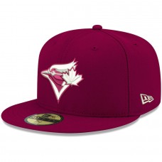 Toronto Blue Jays Men's New Era Cardinal Logo White 59FIFTY Fitted Hat