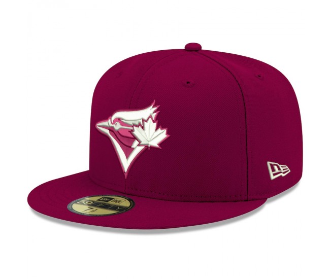 Toronto Blue Jays Men's New Era Cardinal Logo White 59FIFTY Fitted Hat