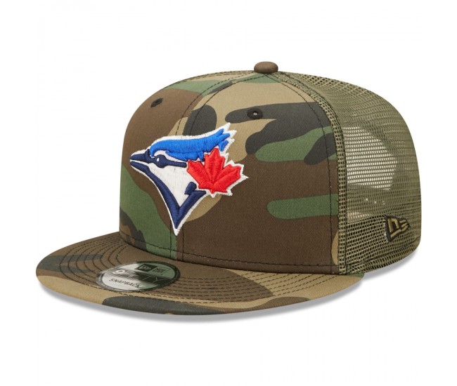 Toronto Blue Jays Men's New Era Camo Trucker 9FIFTY Snapback Hat