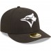 Toronto Blue Jays Men's New Era Black & White Low Profile 59FIFTY Fitted Hat