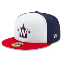 Washington Nationals Men's New Era White Alternate 2 2020 Authentic Collection On-Field 59FIFTY Fitted Hat